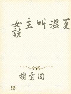 女主叫温夏的小说