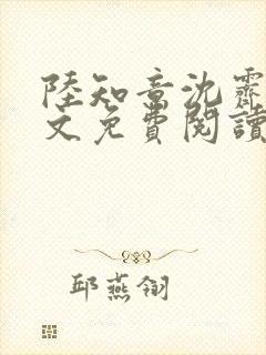 陆知意沈霁川全文免费阅读