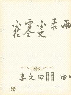 小雪小柔两大校花全文