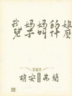 我妈妈的姐姐的儿子叫什么封面