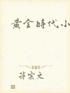 黄金时代小说