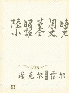 陆昭菱周时阅的小说全文免费阅读