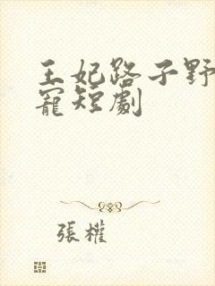 王妃路子野,得宠短剧
