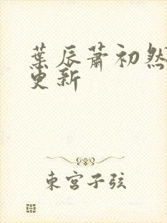 叶辰萧初然手写更新