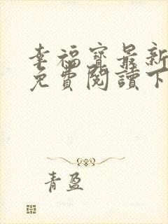 幸福宝最新章节免费阅读下载小说封面