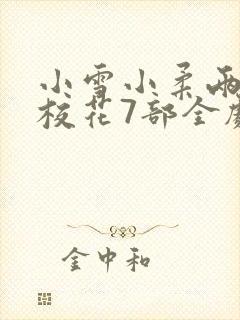 小雪小柔两个大校花7部全剧小说封面