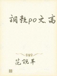 调教po文高h