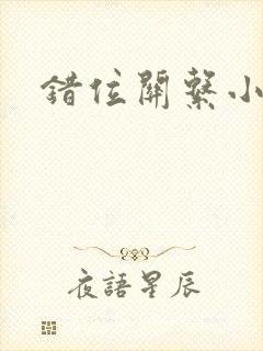 错位关系小说