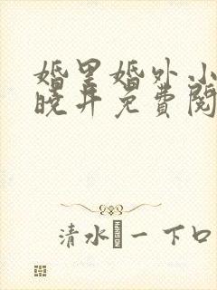 婚里婚外小说叶晓井免费阅读