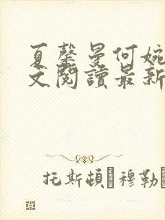 夏馨曼何婉月全文阅读最新章节封面
