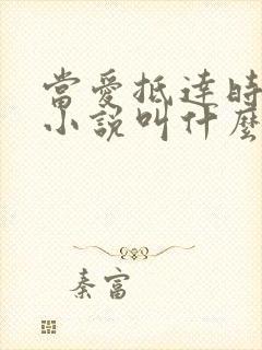 当爱抵达时原著小说叫什么