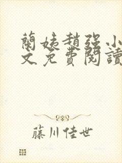 兰姨赵强小说全文免费阅读封面
