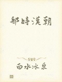 那时汉朝