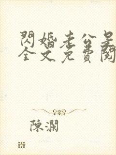 闪婚老公是总裁全文免费阅读封面