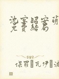 沈宴昭安萌全文免费结局