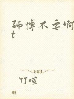 师傅不要啊txt
