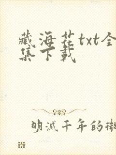 藏海花txt全集下载