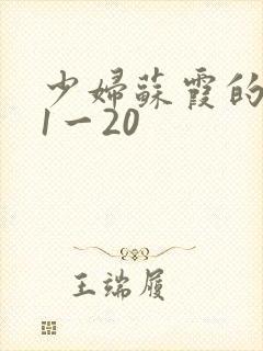 少妇苏霞的沉沦1一20