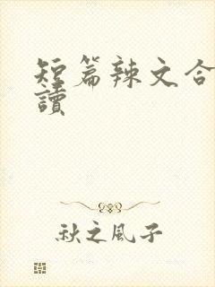 短篇辣文合集阅读封面