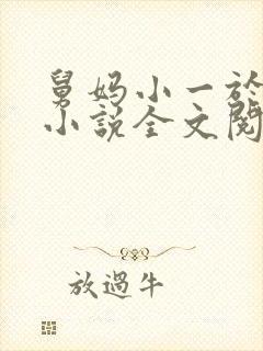 舅妈小一于妈妈小说全文阅读