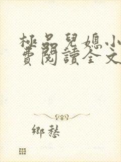 极品儿媳小说免费阅读全文无弹窗封面
