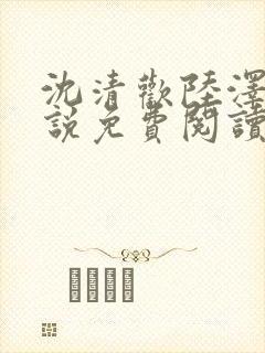 沈清欢陆泽舟小说免费阅读