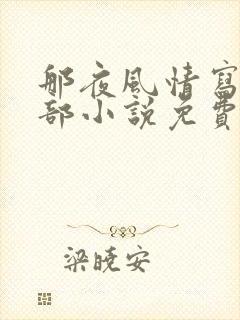 那夜风情写的全部小说免费阅读