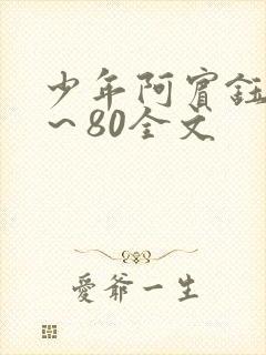 少年阿宾钰慧1～80全文