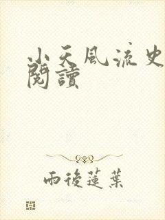 小天风流史全文阅读封面