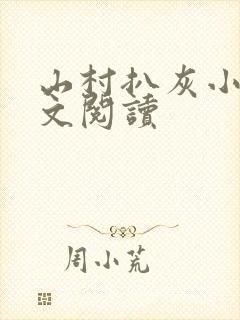 山村扒灰小说全文阅读封面