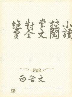 绝对掌控小说免费全文阅读笔趣阁封面