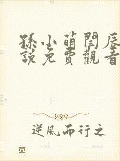 孙小萌闫辰的小说免费观看