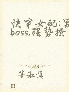 快穿女配:男神boss,强势撩封面