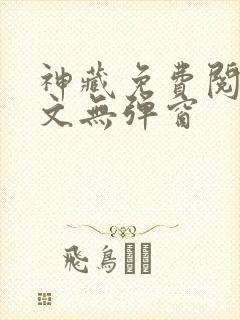 神藏免费阅读全文无弹窗
