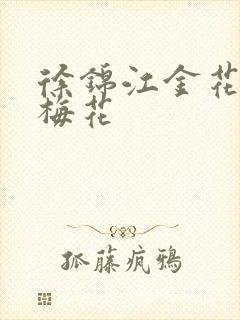 徐锦江金花瓶楷梅花