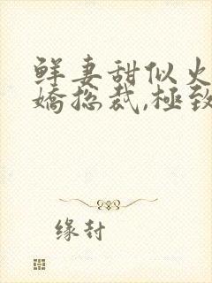 鲜妻甜似火:傲娇总裁,极致宠