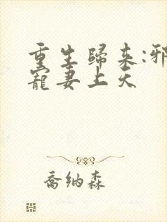 重生归来:邪王宠妻上天