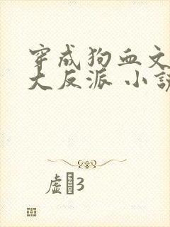 穿成狗血文中的大反派 小说封面