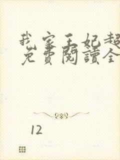 我家王妃超凶的免费阅读全文