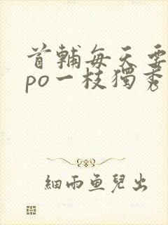 首辅每天要不够po一枝独秀全文