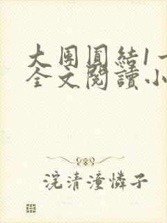 大团圆结1一6全文阅读小说封面