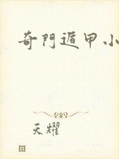 奇门遁甲小说