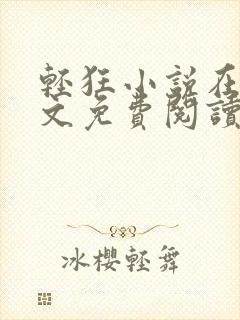 轻狂小说在线全文免费阅读无弹窗封面