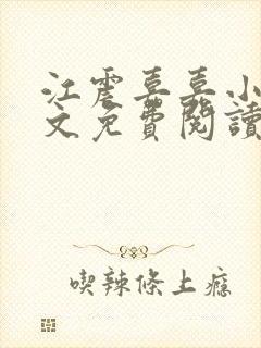 江震嘉嘉小说全文免费阅读最新章节封面