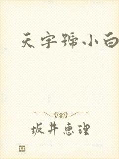 天字号小白脸