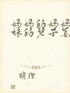 妈妈的妈妈的妹妹的儿子怎么称呼封面