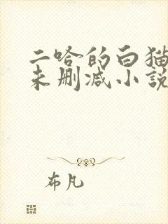 二哈的白猫师尊未删减小说