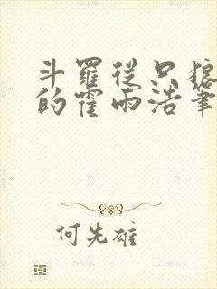 斗罗从只狼归来的霍雨浩笔趣阁