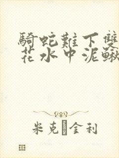 骑蛇难下双金银花水中泥鳅双男主