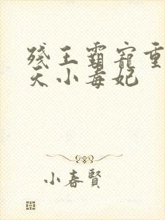 残王霸宠重生逆天小毒妃